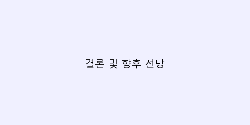 
  결론 및 향후 전망
 이미지