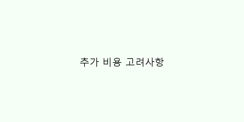 
  추가 비용 고려사항
 이미지