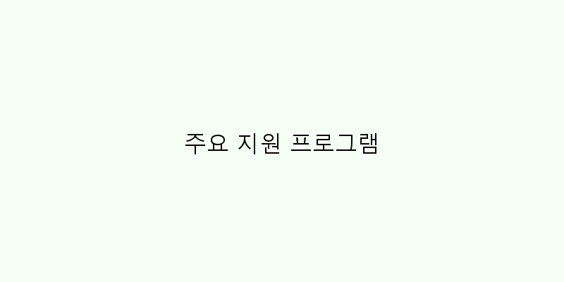 
  주요 지원 프로그램
 이미지