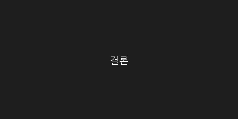 
  결론
 이미지