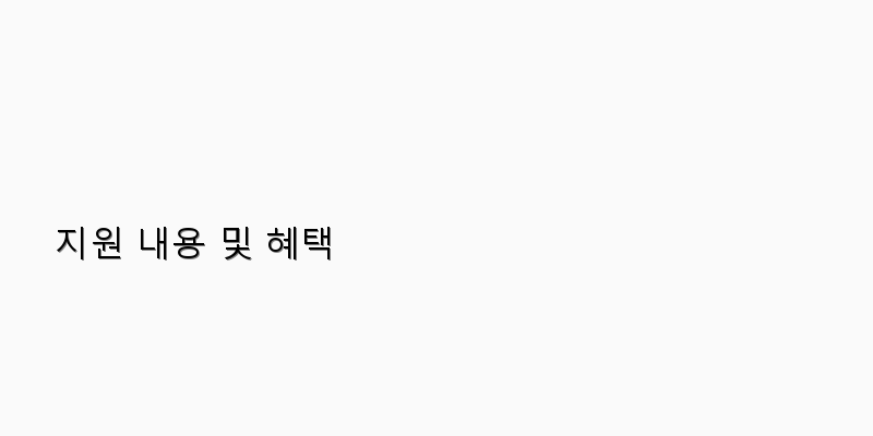 
  지원 내용 및 혜택
 이미지