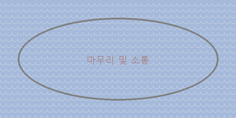 
  마무리 및 소통
 이미지