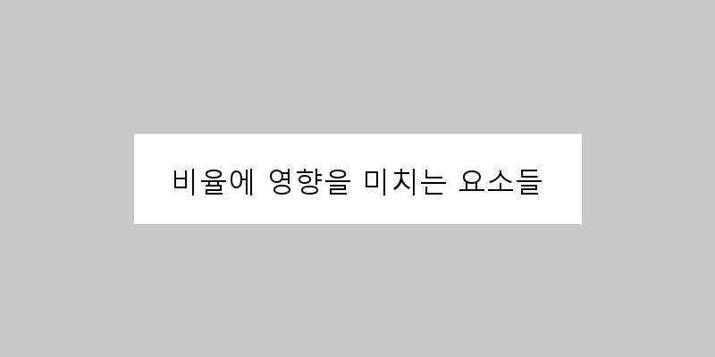 
  비율에 영향을 미치는 요소들
 이미지