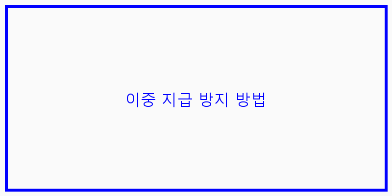 
  이중 지급 방지 방법
 이미지