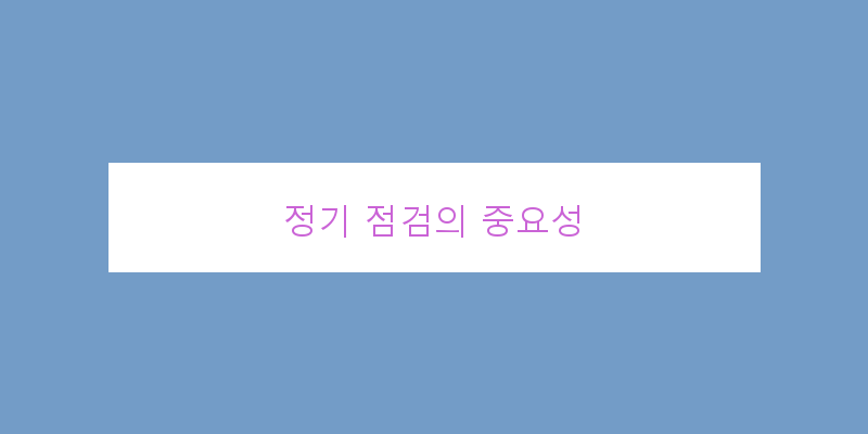 
  정기 점검의 중요성
 이미지