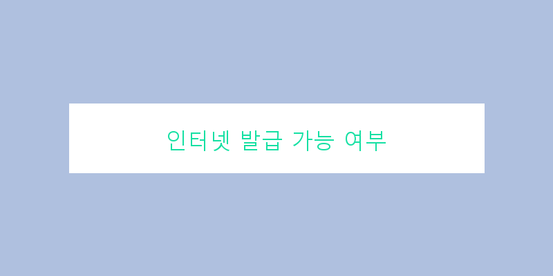 
  인터넷 발급 가능 여부
   이미지