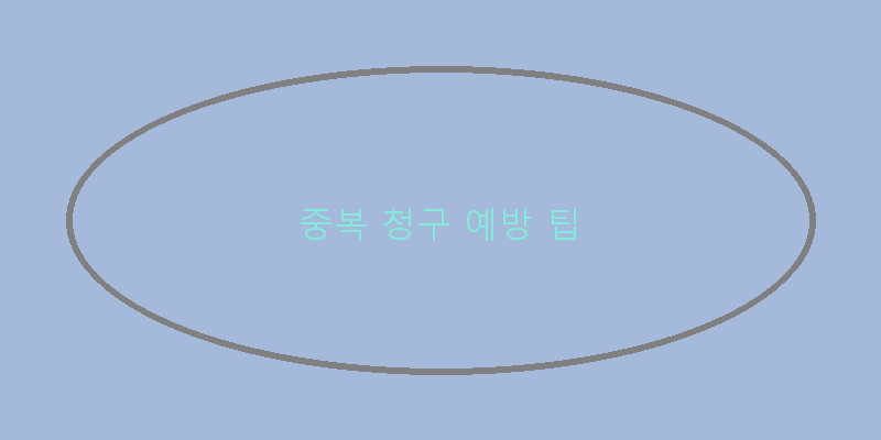 
  중복 청구 예방 팁
 이미지