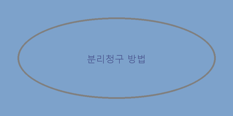 
  분리청구 방법
 이미지