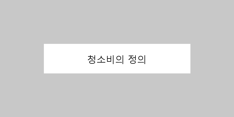 
  청소비의 정의
 이미지
