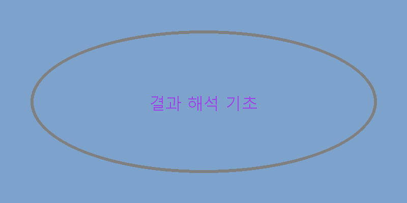 
  결과 해석 기초
 이미지