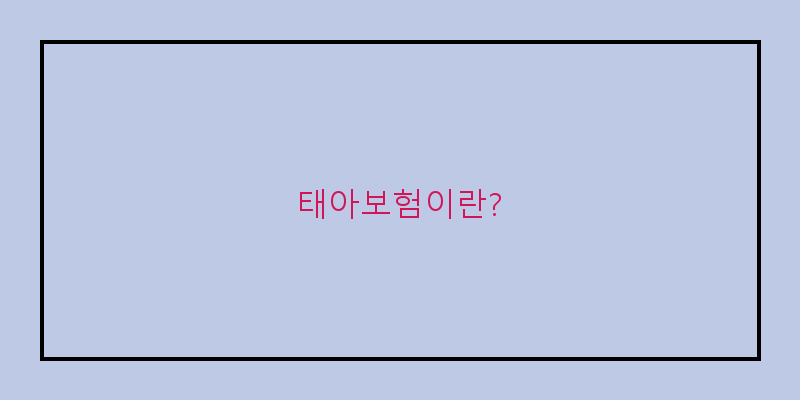 
  태아보험이란?
 이미지